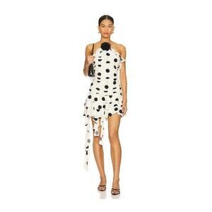 MAJORELLE Brandi Mini Dress in White Dot